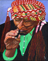Fumando Puro by Lorenzo Gonzalez Chavajay, 1991